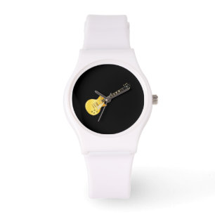 Klassieke stijl Solid Blues Guitar Horloge