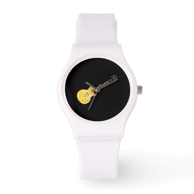 Klassieke stijl Solid Blues Guitar Horloge (Voorkant)