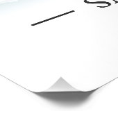 Klassieke stijl stadskaart van Santorini, Griekenl Perfect Poster (Hoek)