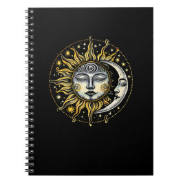 Klassieke stijl Sun&Moon&Star Divination Astrology Notitieboek