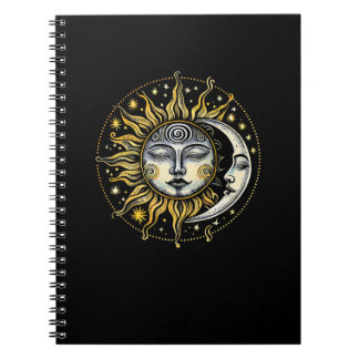 Klassieke stijl Sun&Moon&Star Divination Astrology Notitieboek