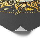 Klassieke stijl Sun&Moon&Star Divination Astrology Poster (Hoek)