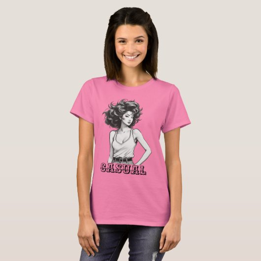 Klassieke stijl t-shirt (Voorkant volledig)