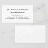 Klassieke stijl Visitekaartje van specialist in de (Voorkant / Achterkant)