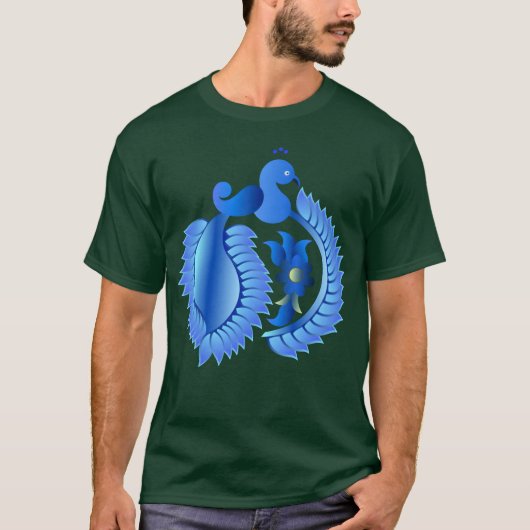 Klassieke stijl vogel ontwerp jongen t-shirt (Voorkant)