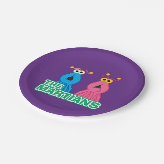 Klassieke stijl voor martians papieren bordje (Gekanteld)