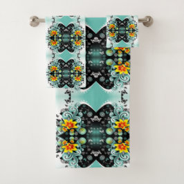 Klassieke Stijlen Bloemen Bad Handdoek