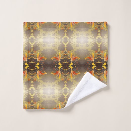 Klassieke Stijlen Bloemen Bad Handdoek (Wasdoekje)