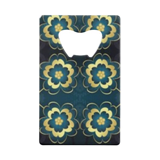 Klassieke Stijlen Bloemen Creditkaart Flessenopener (Voorkant)