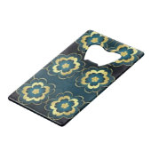 Klassieke Stijlen Bloemen Creditkaart Flessenopener (Voorkant Gekanteld)