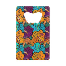 Klassieke stijlen bloemen creditkaart flessenopener