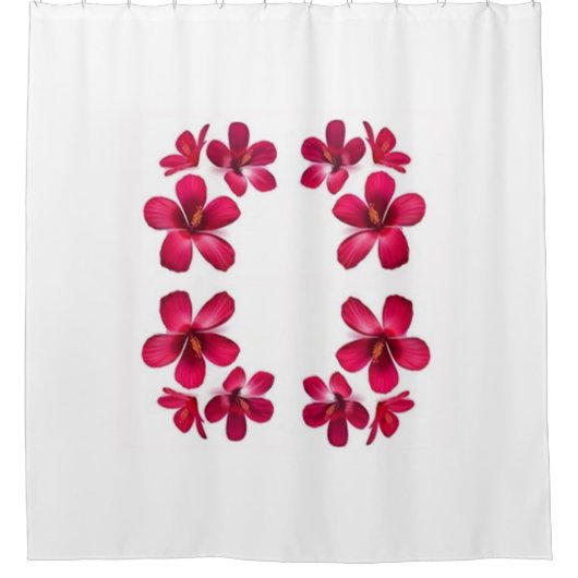 Klassieke Stijlen Bloemen Douchegordijn (Voorkant)