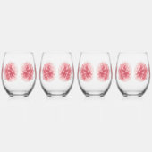 Klassieke Stijlen Bloemen Wijnglas Zonder Voet (Links)