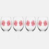 Klassieke Stijlen Bloemen Wijnglas Zonder Voet (Rechts)