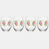 Klassieke Stijlen Bloemen Wijnglas Zonder Voet (Rechts)