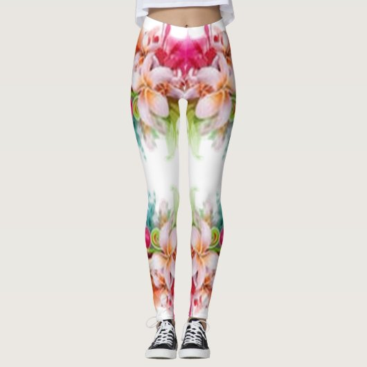 Klassieke stijlen Florals Leggings (Voorkant)