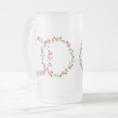 Klassieke stijlen Florals Matglas Bierpul (Voorkant links)