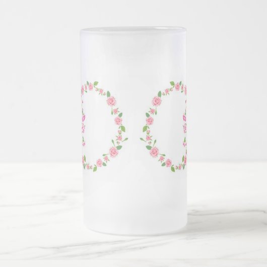 Klassieke stijlen Florals Matglas Bierpul (Center)