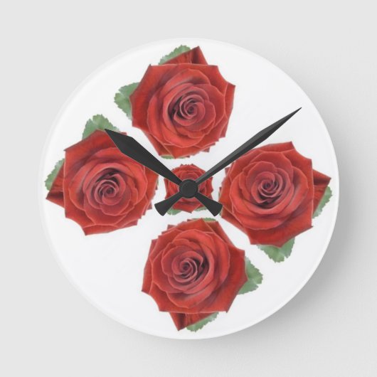 Klassieke stijlen Florals Ronde Klok (Voorkant)