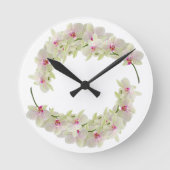 Klassieke stijlen Florals Ronde Klok (Voorkant)