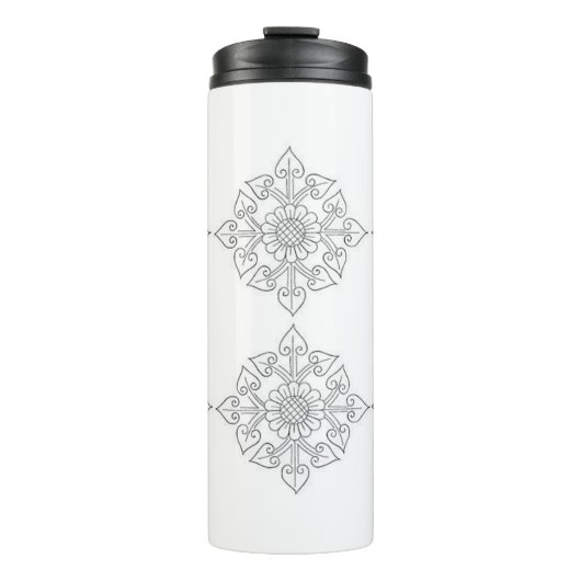 Klassieke stijlen Florals Thermosbeker (Voorkant)