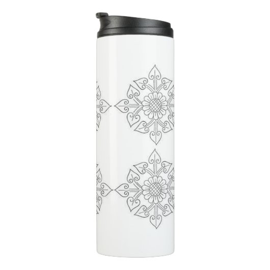 Klassieke stijlen Florals Thermosbeker (Geroteerd rechts)