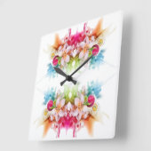 Klassieke stijlen Florals Vierkante Klok (Hoek)