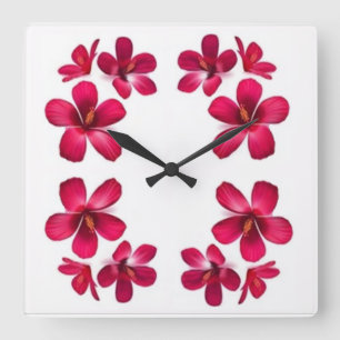 Klassieke stijlen Florals Vierkante Klok