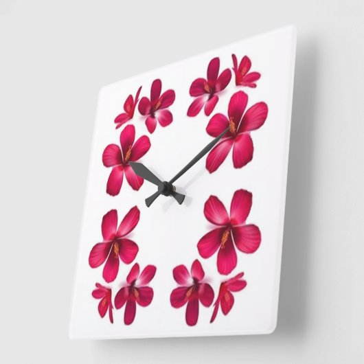 Klassieke stijlen Florals Vierkante Klok (Hoek)