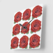 Klassieke stijlen Florals Vierkante Klok (Hoek)