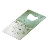 Klassieke stijlen kleuren creditkaart flessenopener (Voorkant Gekanteld)