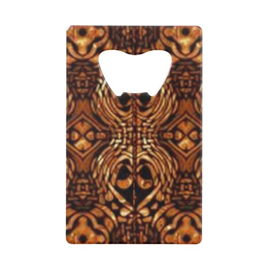 Klassieke stijlen kleuren  creditkaart flessenopener (Voorkant)