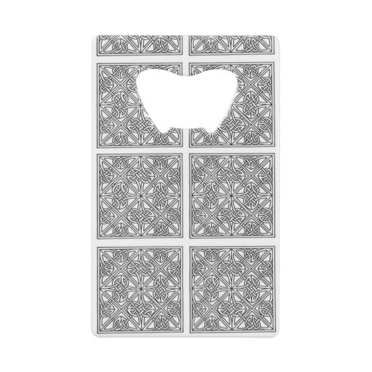 Klassieke stijlen kleuren creditkaart flessenopener (Voorkant)