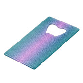 Klassieke stijlen kleuren creditkaart flessenopener (Achterkant Gekanteld)