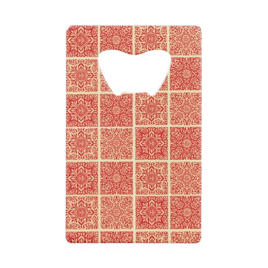 Klassieke stijlen kleuren creditkaart flessenopener (Voorkant)