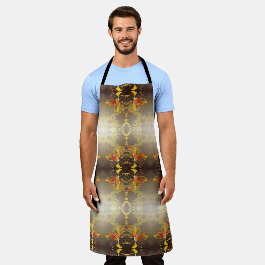 Klassieke stijlen kleuren schort (Gedragen)