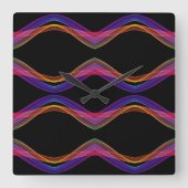 Klassieke stijlen kleuren vierkante klok (Voorkant)