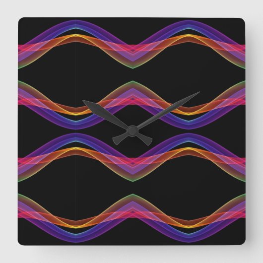 Klassieke stijlen kleuren vierkante klok (Voorkant)