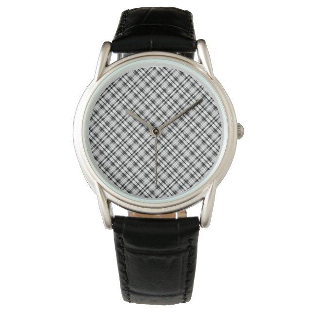 Klassieke stijlen Plaid Horloge (Voorkant)