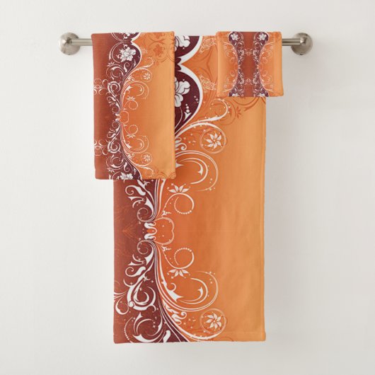 Klassieke stijlen scrollwork bad handdoek (Insitu)