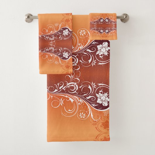 Klassieke stijlen scrollwork bad handdoek (Insitu)