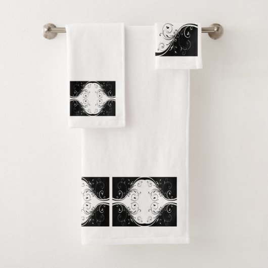 Klassieke stijlen scrollwork bad handdoek (Insitu)