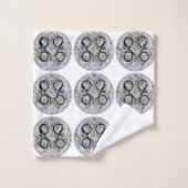 Klassieke stijlen scrollwork bad handdoek (Wasdoekje)