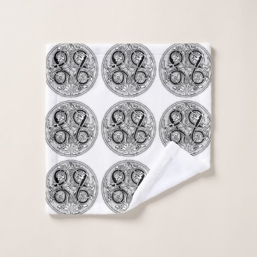 Klassieke stijlen scrollwork bad handdoek (Wasdoekje)