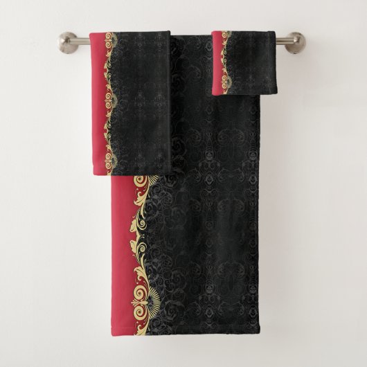 Klassieke stijlen scrollwork bad handdoek (Insitu)