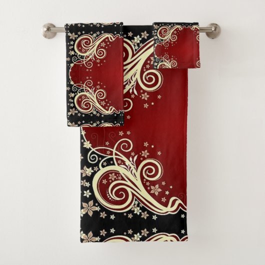 Klassieke stijlen scrollwork bad handdoek (Insitu)