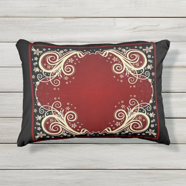 Klassieke stijlen scrollwork buitenkussen (Voorkant)