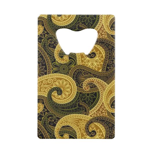 Klassieke stijlen scrollwork creditkaart flessenopener (Achterkant)