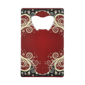 Klassieke stijlen scrollwork creditkaart flessenopener (Achterkant)