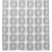 Klassieke stijlen scrollwork douchegordijn (Voorkant)